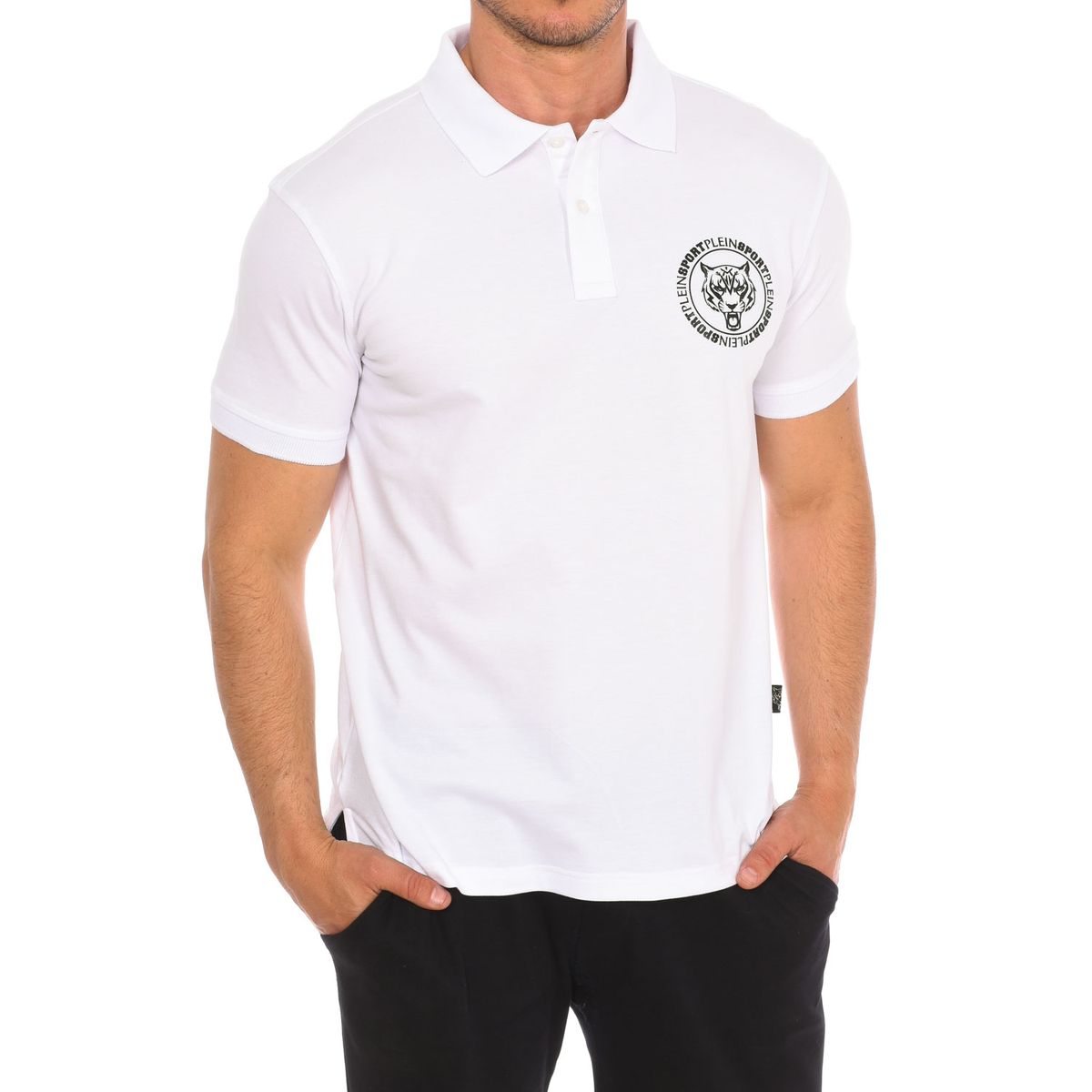 Herren Kurzarm-Polohemd mit Grafik
