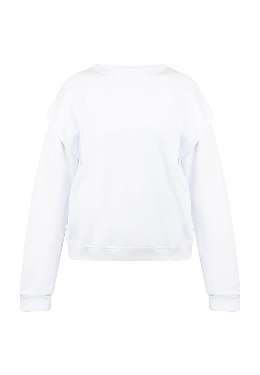 Mymo Sweatpullover Damen weiss