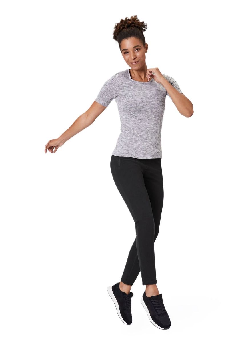 Schwarze Damen Jogginghose aus Stretch-Baumwolle