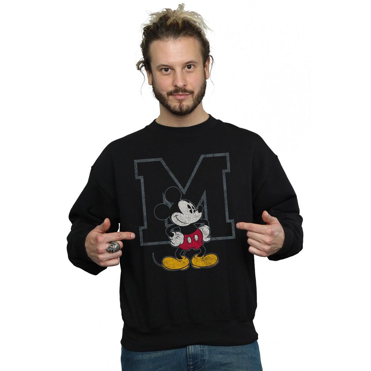 Sweatshirt mit nostalgischer Charakter-Grafik