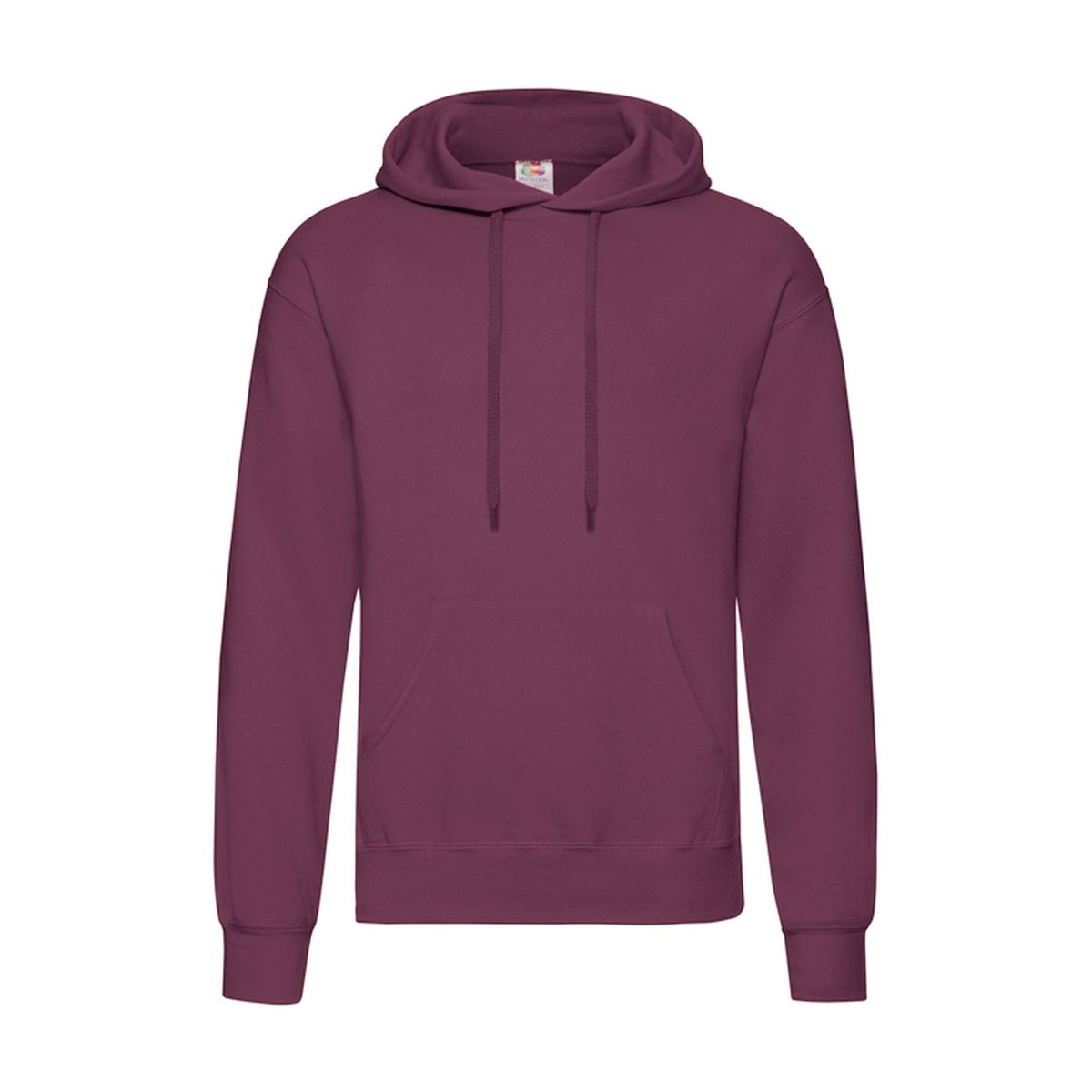 Herren Burgunderroter Kapuzenpullover