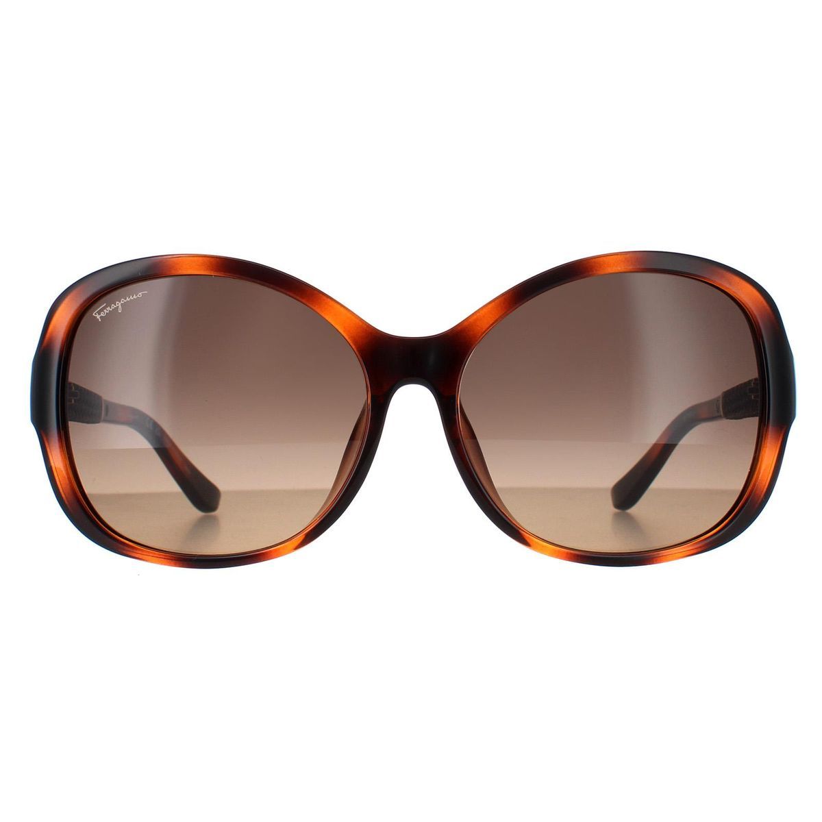 Übergroße Schmetterling Sonnenbrille Schildpatt Braun Verlauf