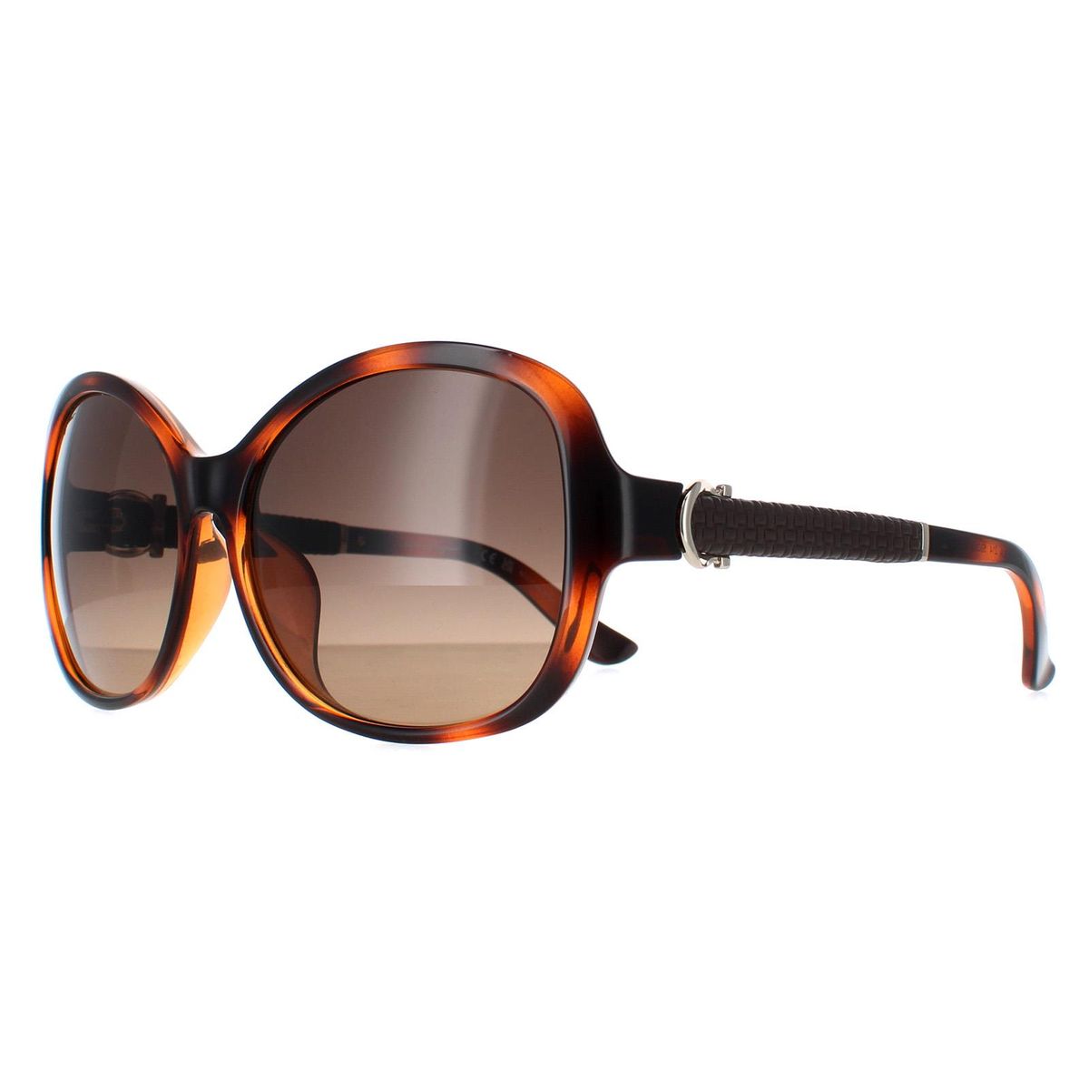 Schmetterlings-Sonnenbrille mit strukturierten Bügeln