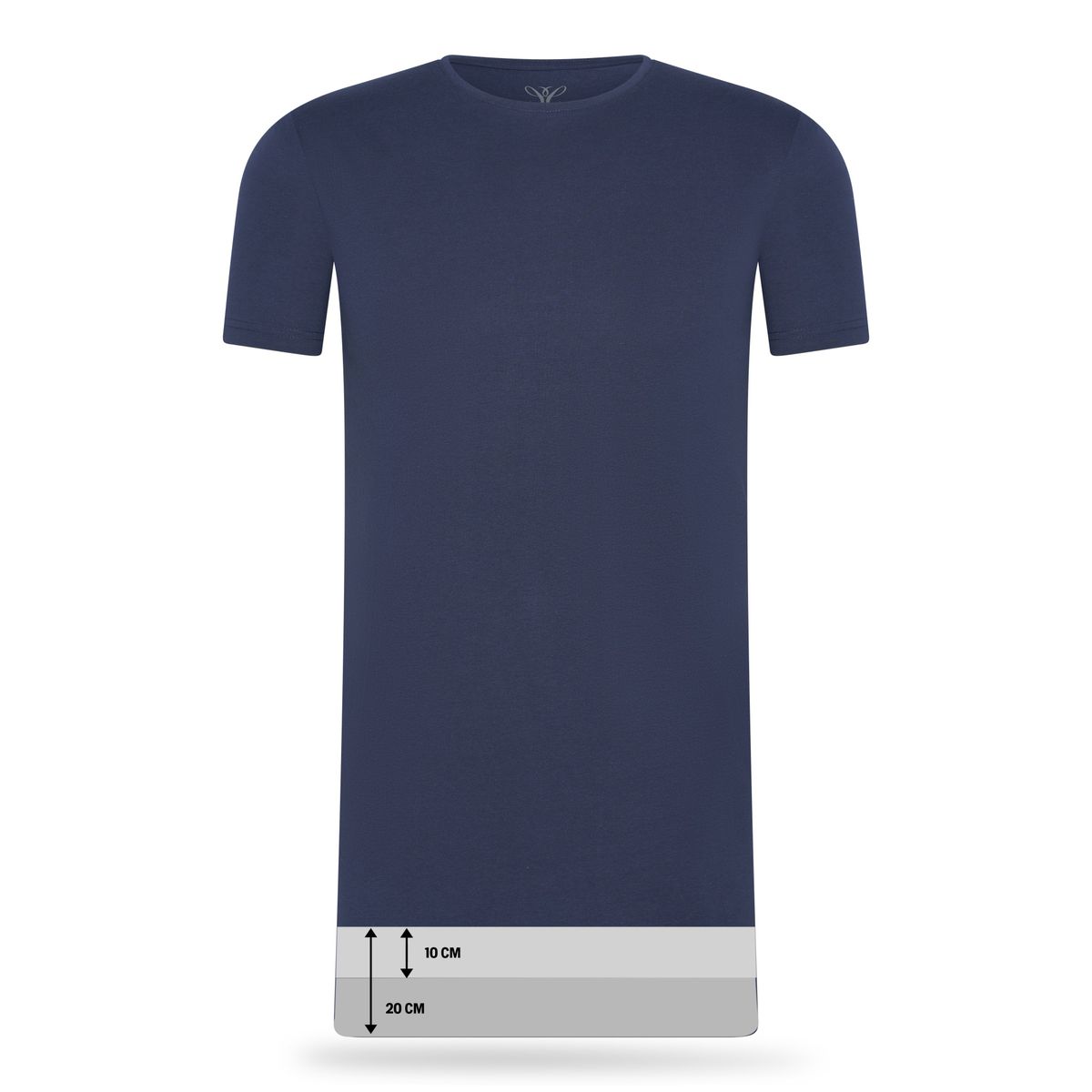 Extralange Basic-T-Shirts aus Baumwolle