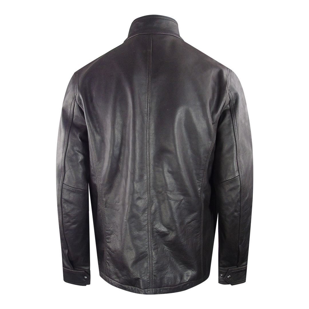 Lederjacke im Field-Style