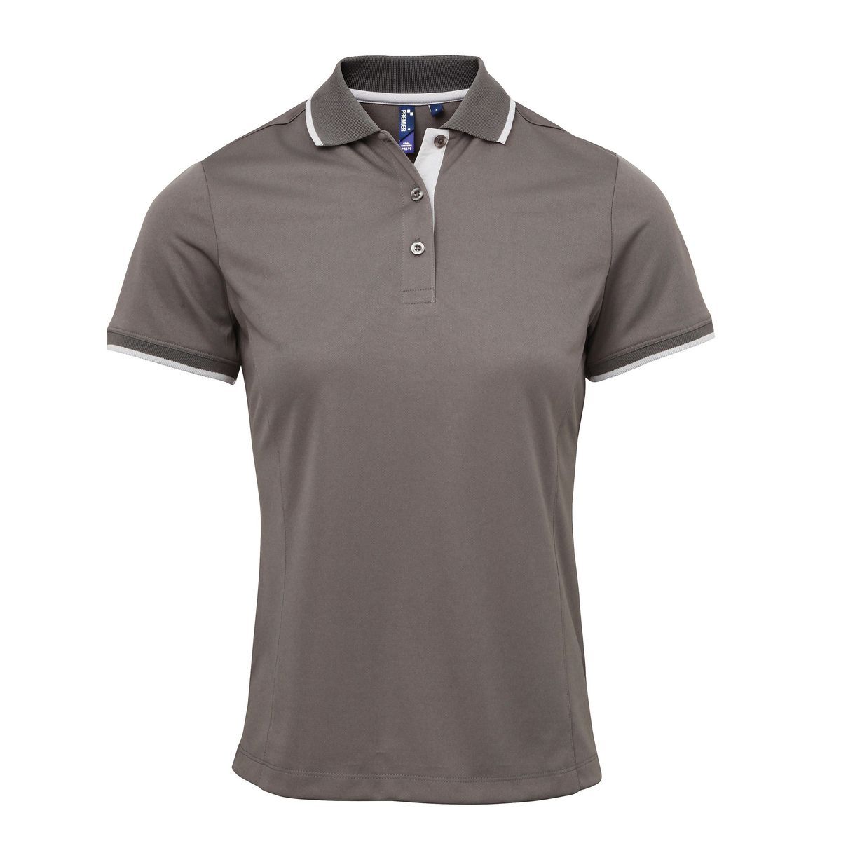 Damen Poloshirt mit Kontrastbesatz