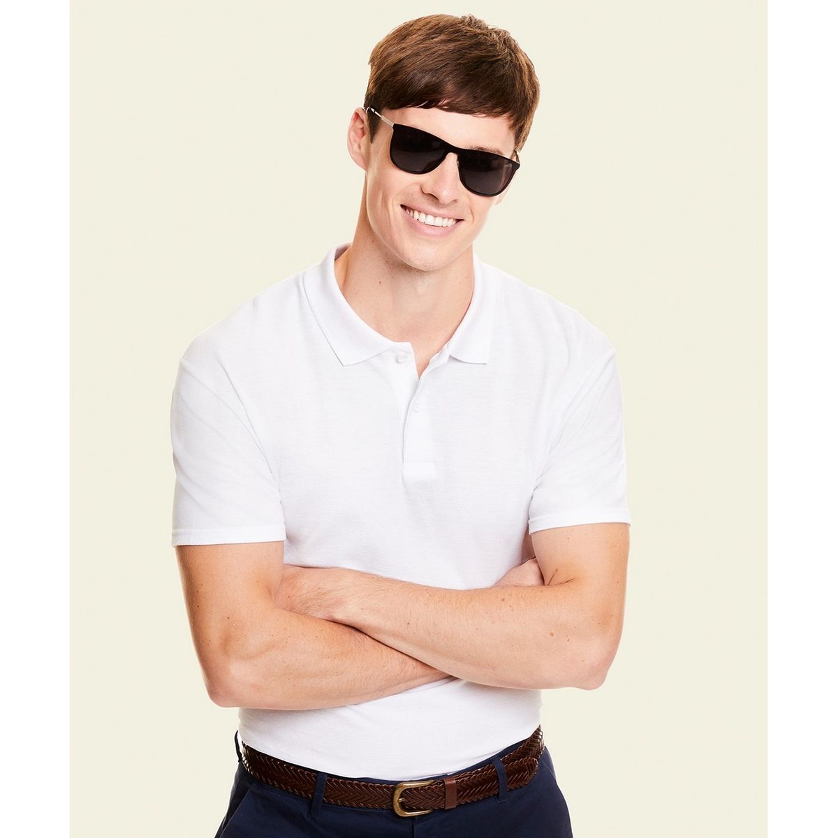 Klassisches Kurzarm-Piqué-Poloshirt