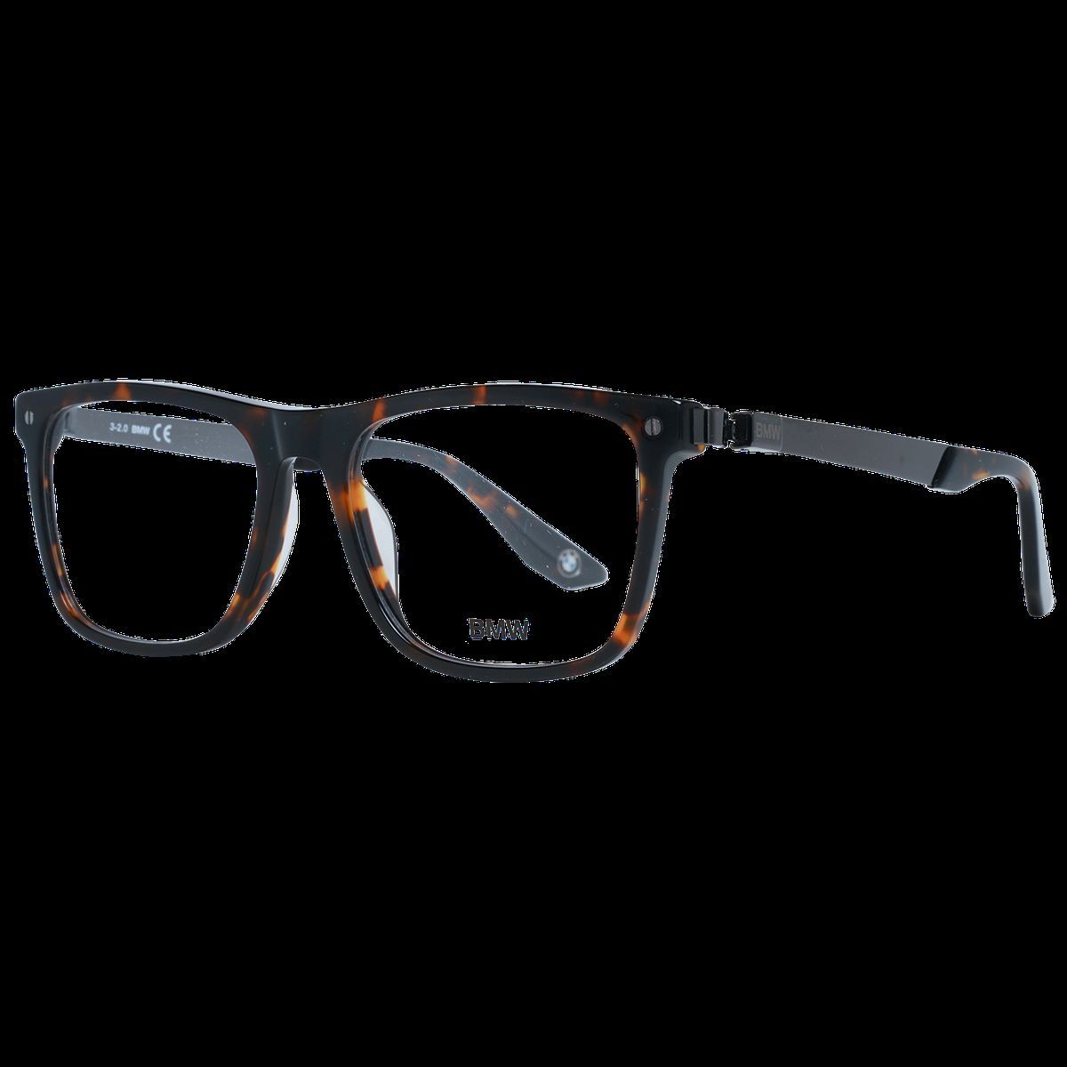 Eckige Brille mit Schildpattmuster