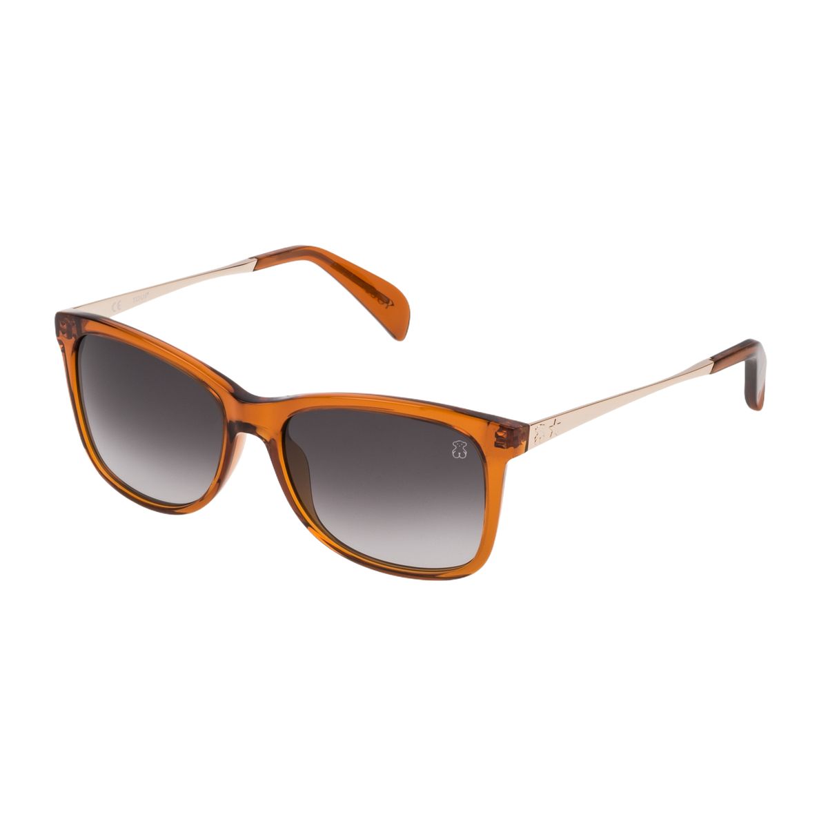 Rechteckige Sonnenbrille mit Farbverlaufsgläsern