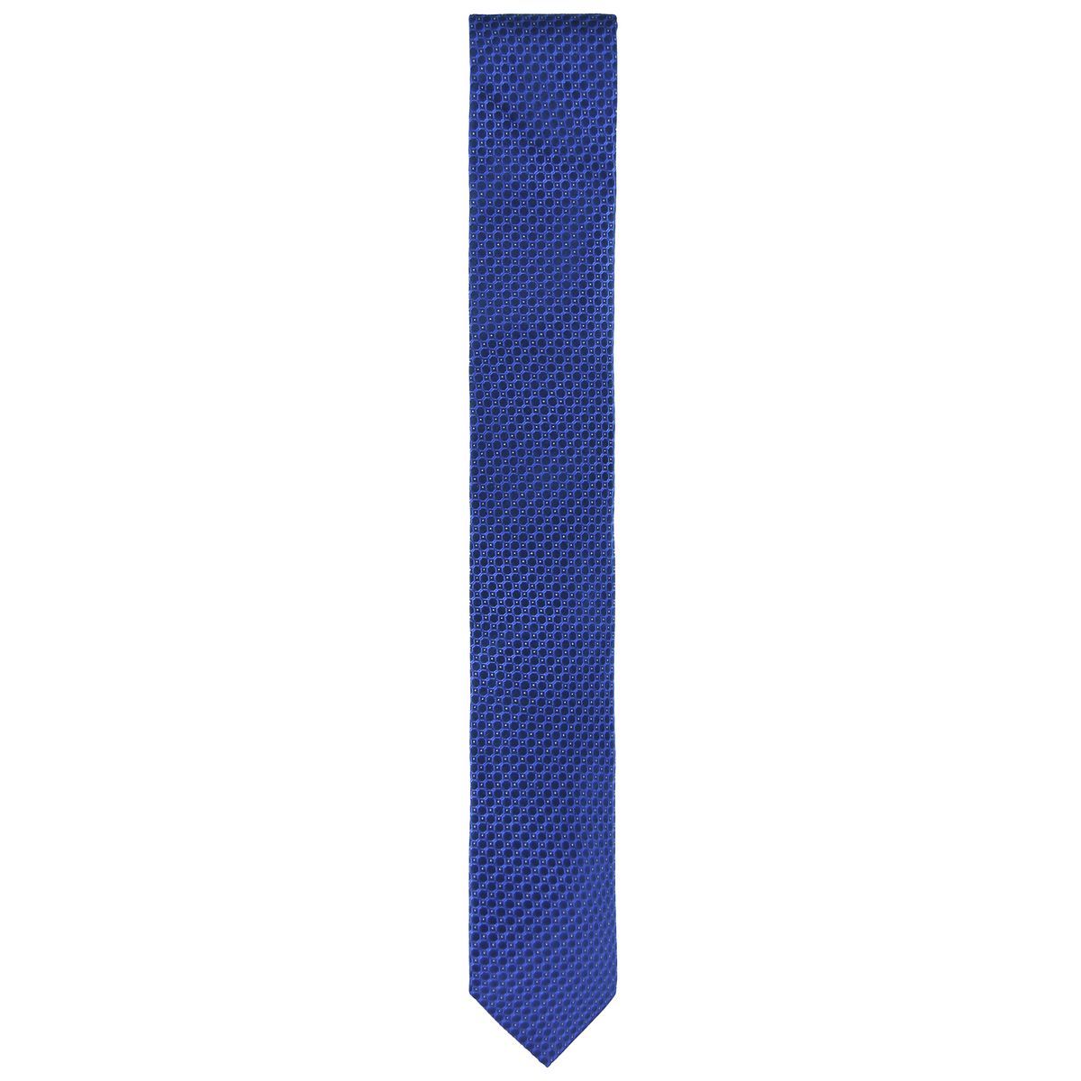 Strukturierte marineblaue Seidenkrawatte