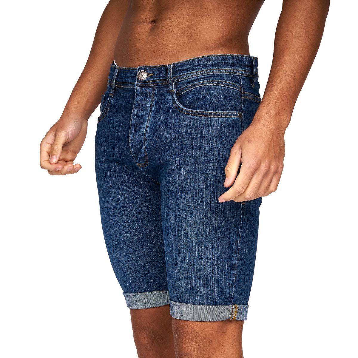 Herren Jeansshorts mit dunkler Waschung