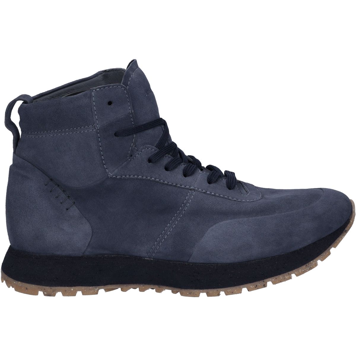 Hybrid-Schnürstiefelette aus Veloursleder