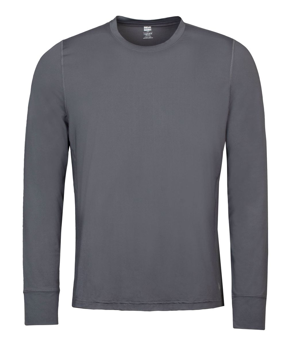 Mens Thermal Long Sleeve T Shirt | Wärmespeicher | Winter Base Layer Top - Grau