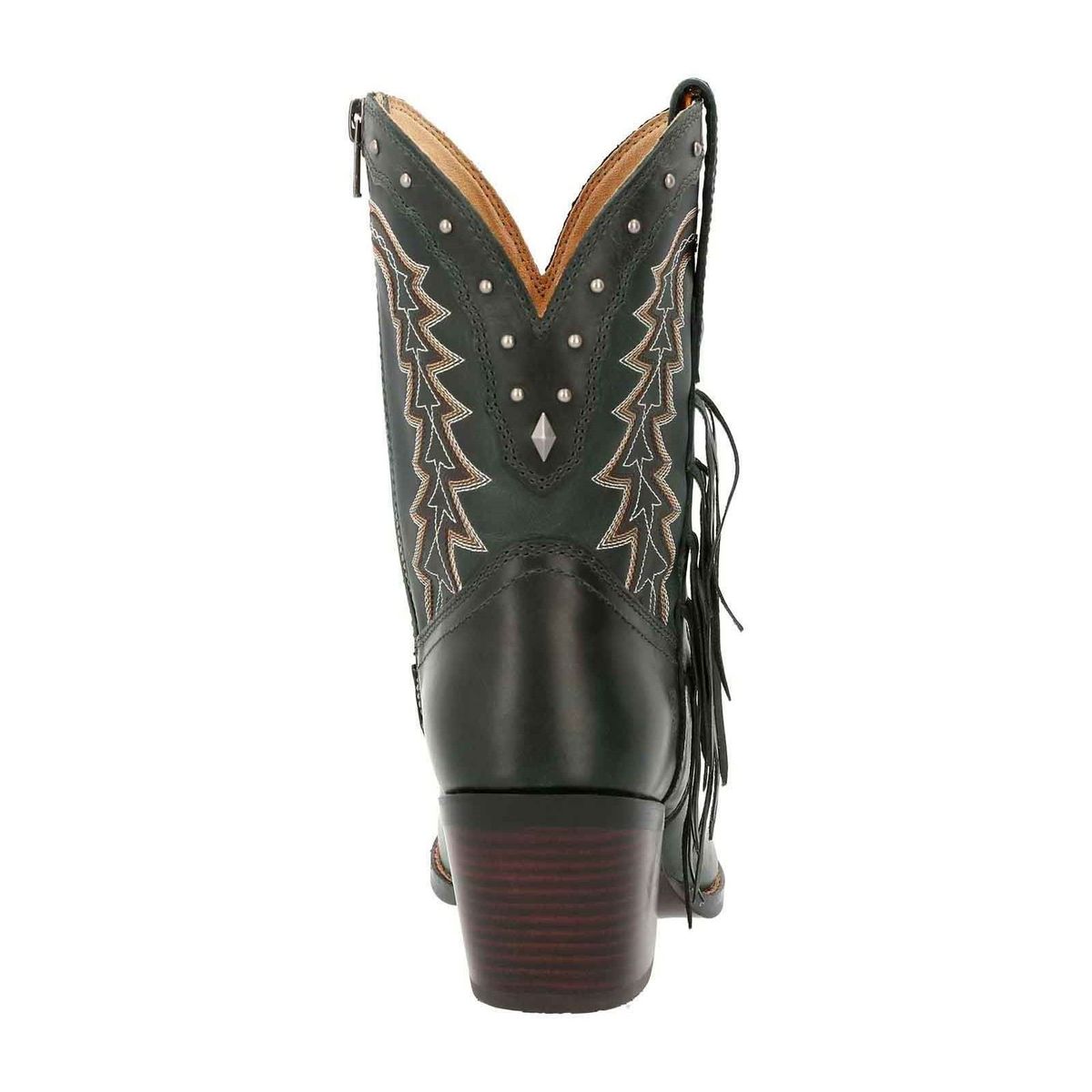 Western-Stiefeletten mit Fransen und Stickerei