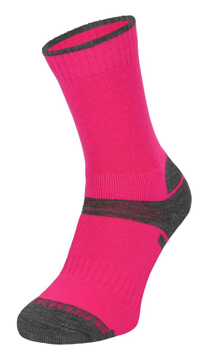 Kinder Merinowolle Wandern Socken | Comodo | Anti Blister Socken - Rosa