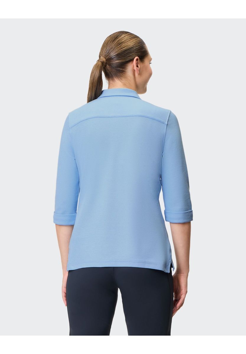 Klassisches Poloshirt mit Dreiviertelärmeln