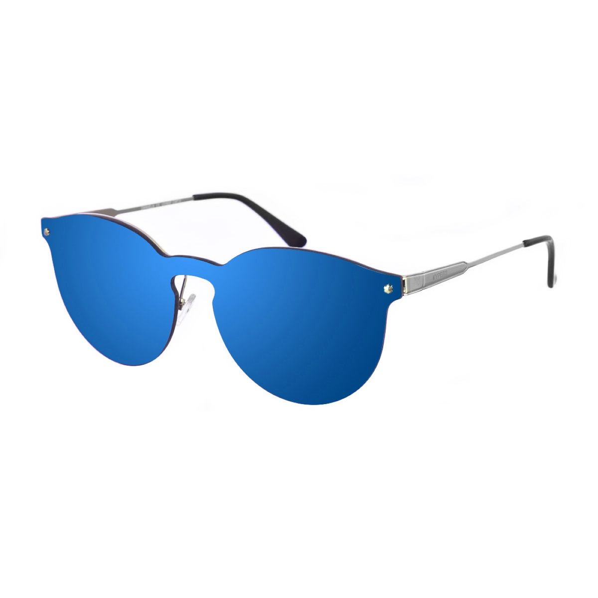 Ovale randlose Sonnenbrille aus Metall
