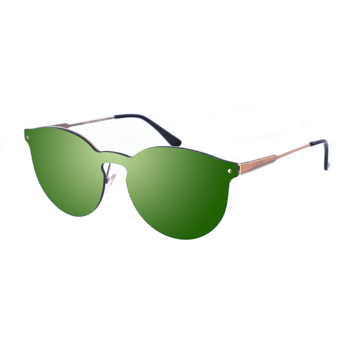 Ovale randlose Sonnenbrille aus Metall