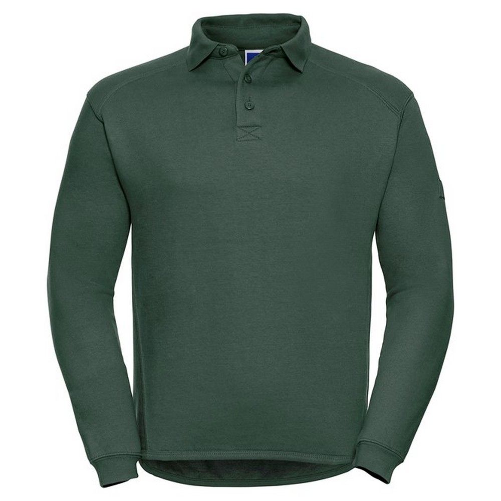 Langarm Polo Sweatshirt