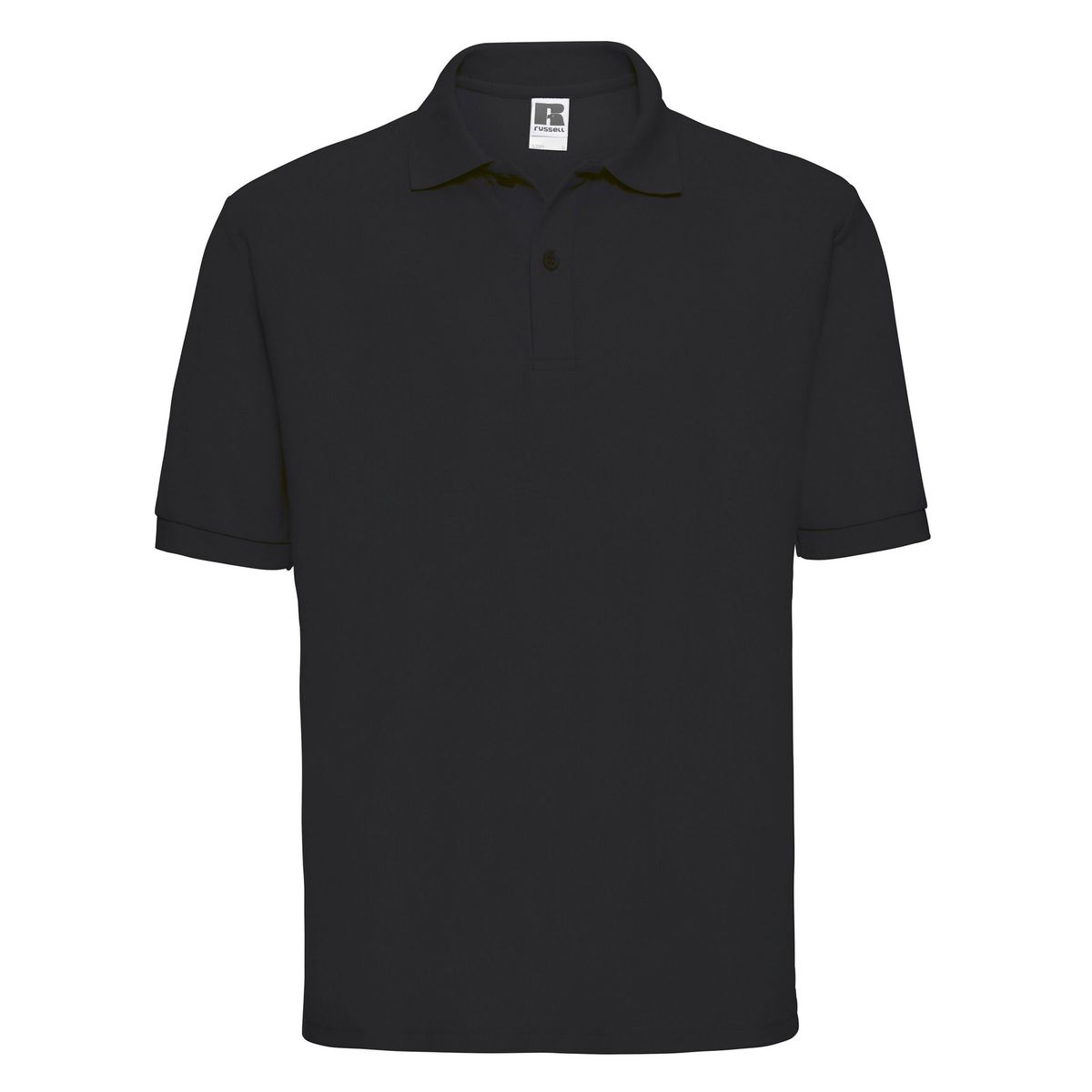 Herren Poloshirt Schwarz Uni