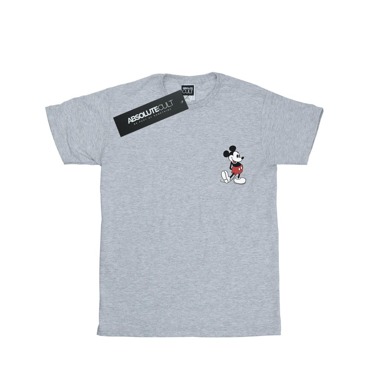 Retro Mickey Mouse Brustprint T-Shirt