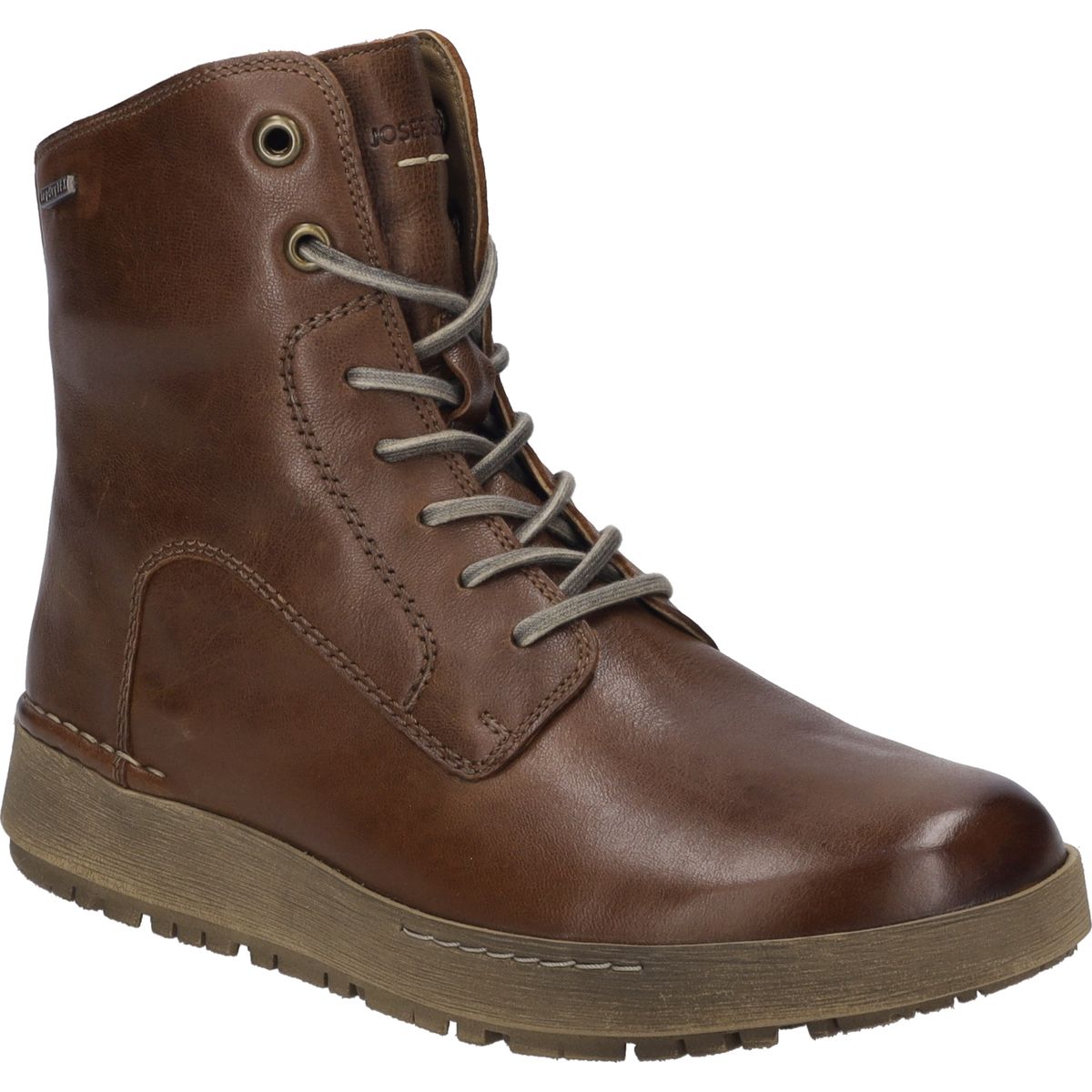 Schnürstiefelette aus Leder für Damen