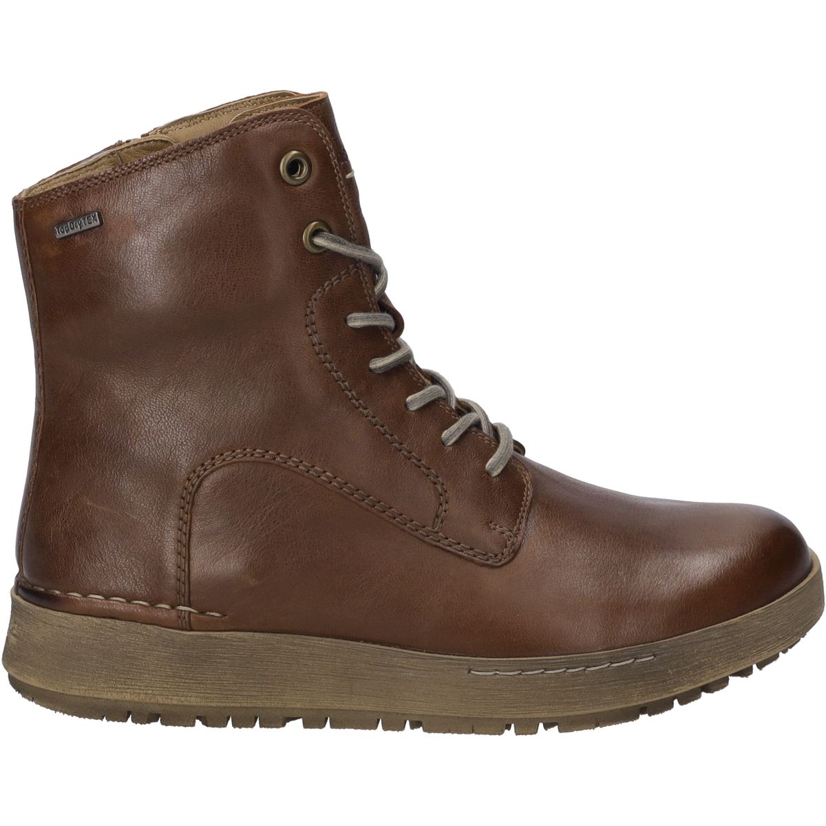 Robuste Leder-Schnürstiefeletten