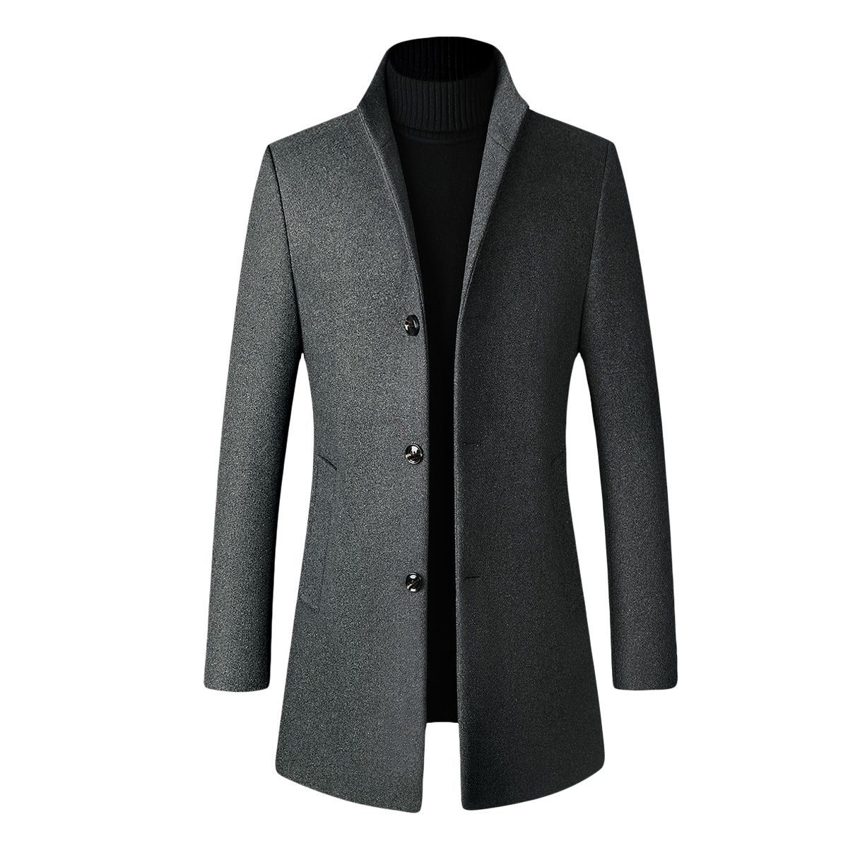 Herren Wollmischung-Mantel