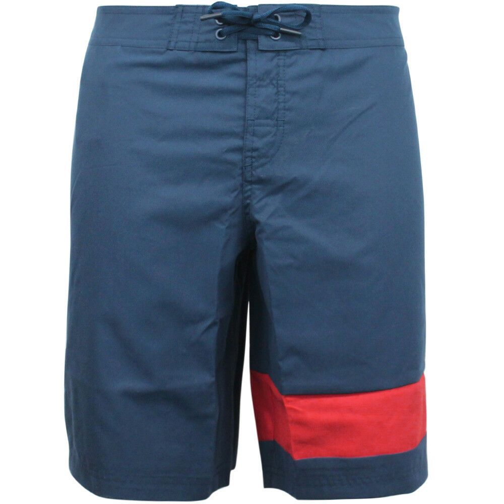 Herren Badeshorts mit Blockfarbendetail