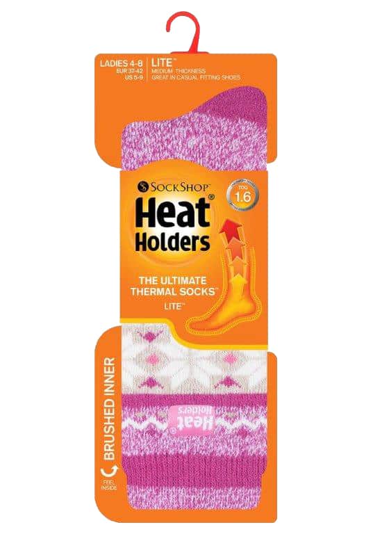 Thermo-Wintersocken mit nordischem Muster