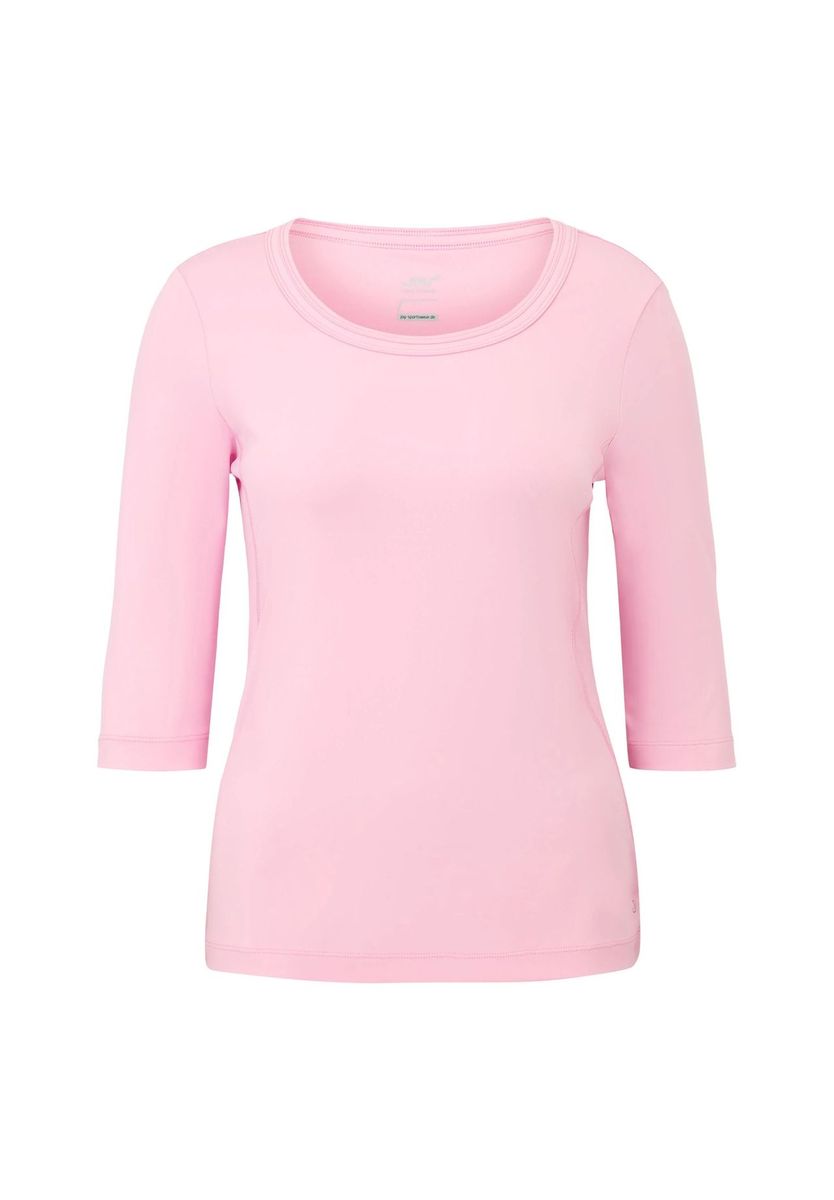 Klassisches Rundhals-Shirt mit 3/4-Ärmeln