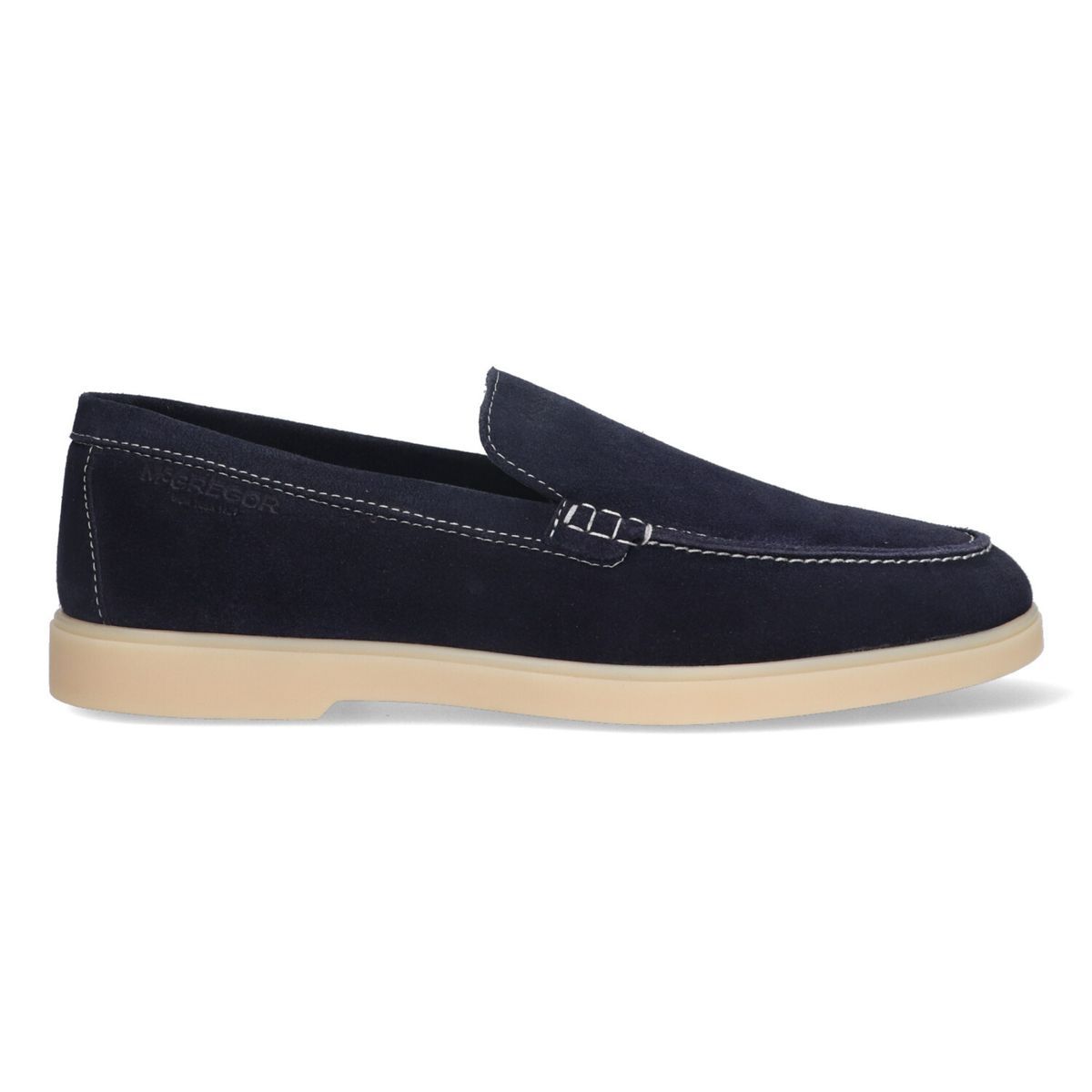 Marineblaue Wildleder Loafers