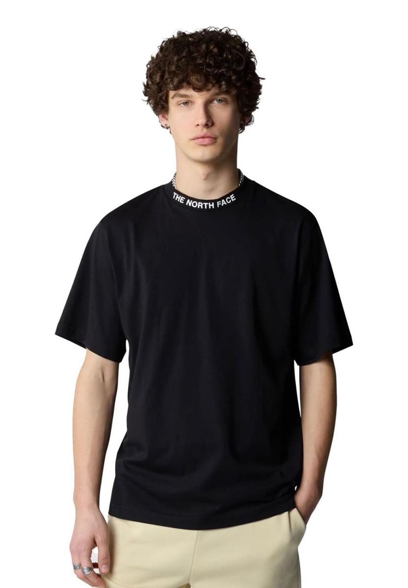 T-Shirt mit lockerer Passform und Logokragen