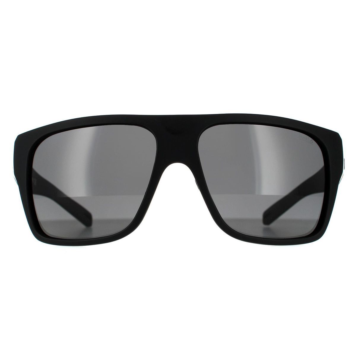 Quadratische, matte, schwarze polarisierte Sonnenbrille