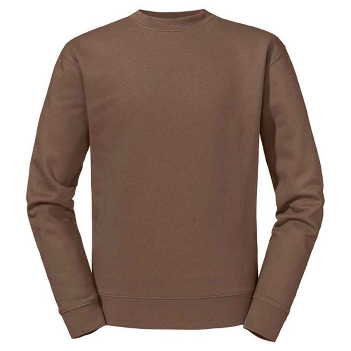 Herren-Sweatshirt mit Rundhalsausschnitt, einfarbig