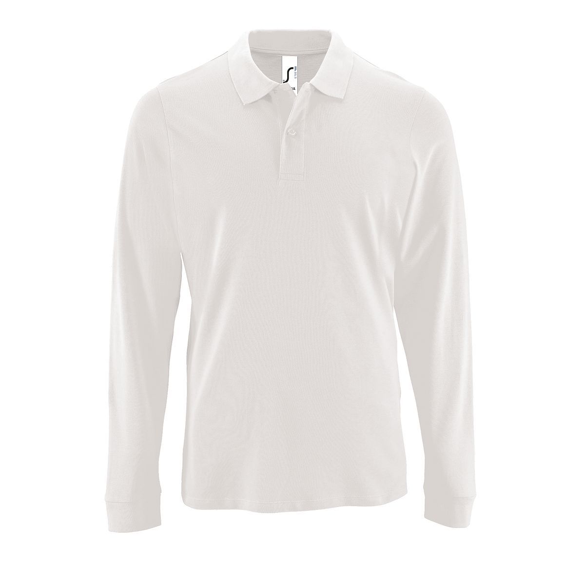 Klassisches Langarm Piqué Polo Shirt