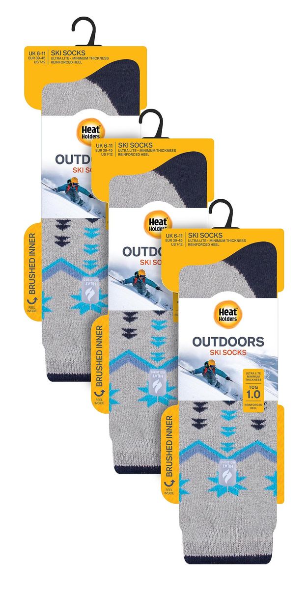 Muster-Thermo-Kniestrümpfe für Ski