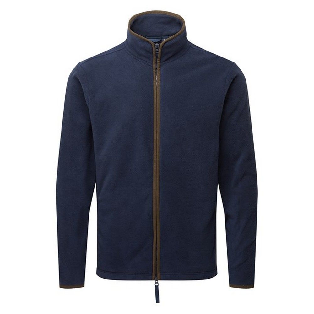 Fleecejacke mit kontrastfarbenen Details