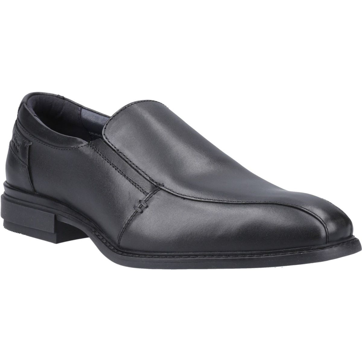 Pod Spear Leder Herren Schwarz Slip-On Schuhe
