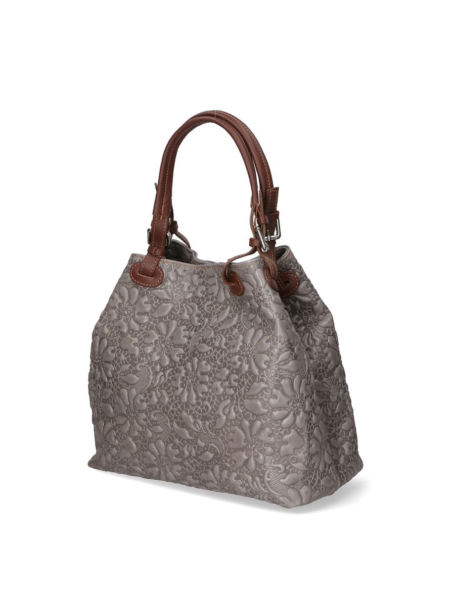 Handgefertigte Handtasche aus Distressed-Leder
