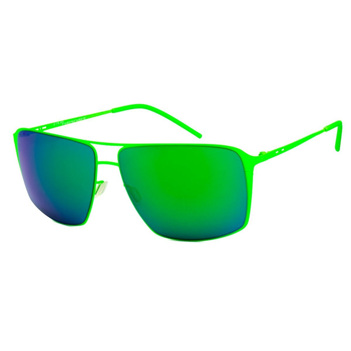 Sonnenbrille mit quadratischem Rahmen und Spiegelgläsern