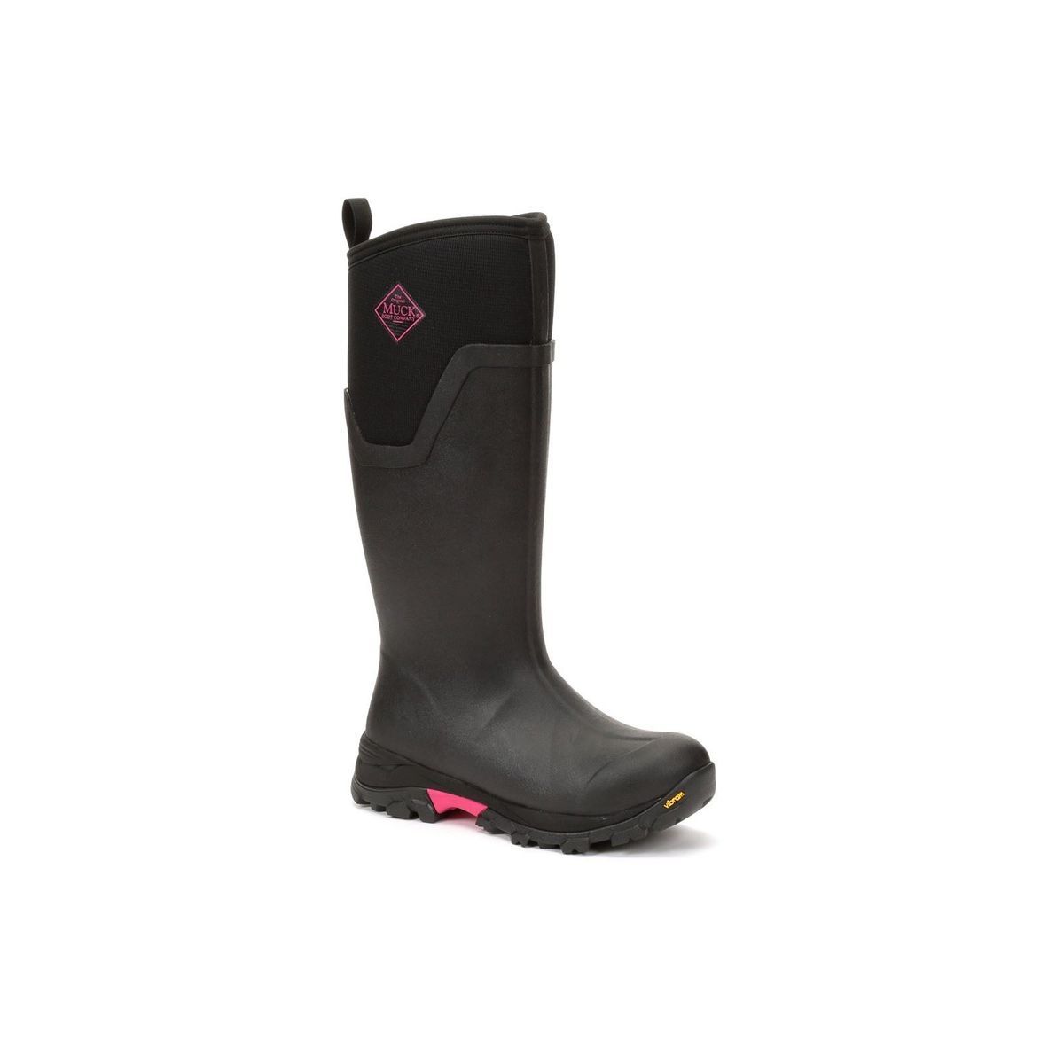 Muck Boots Arctic Ice Tall Rubber Black/Hot Pink Gummistiefel