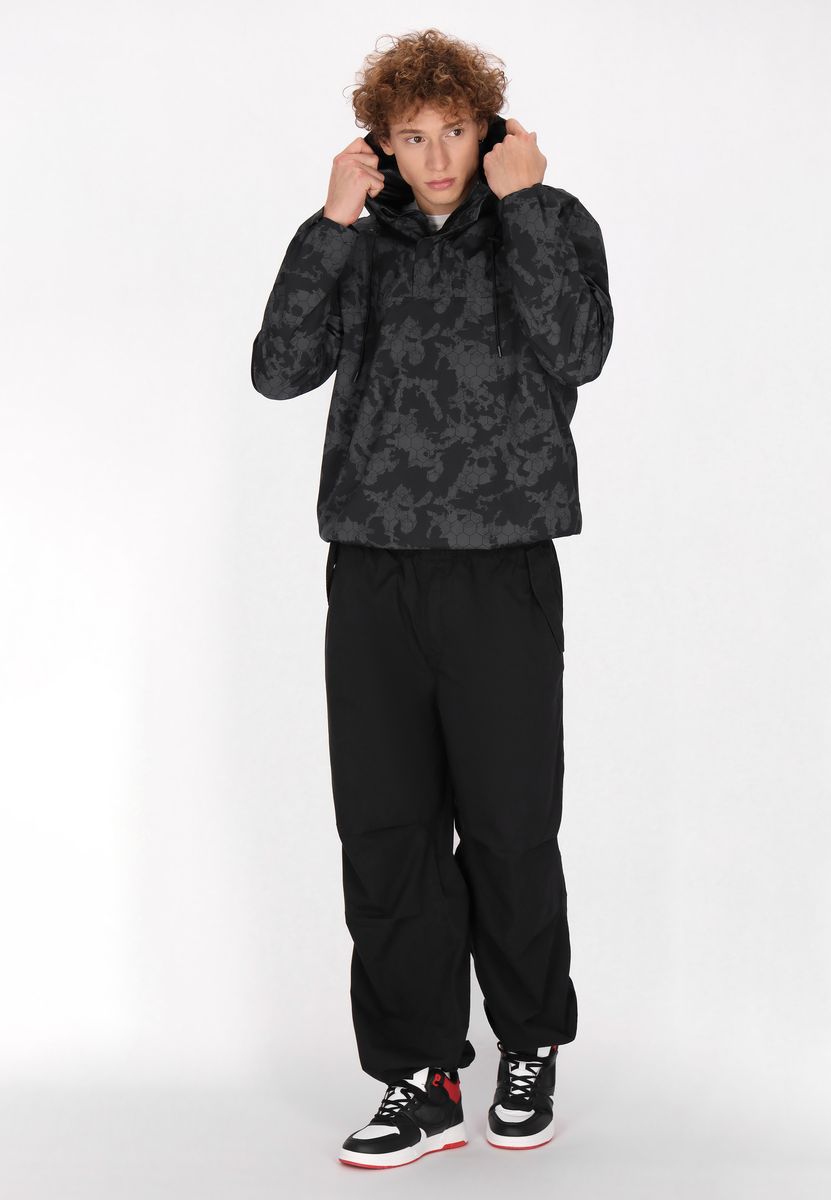 Camouflage-Schlupfjacke mit Hexagon-Muster
