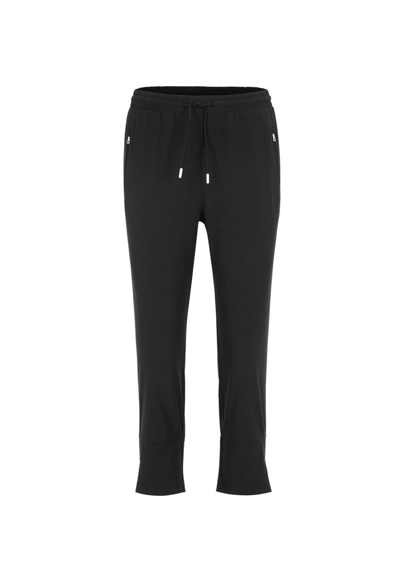 Sportliche, verkürzte Caprihose mit Taschen