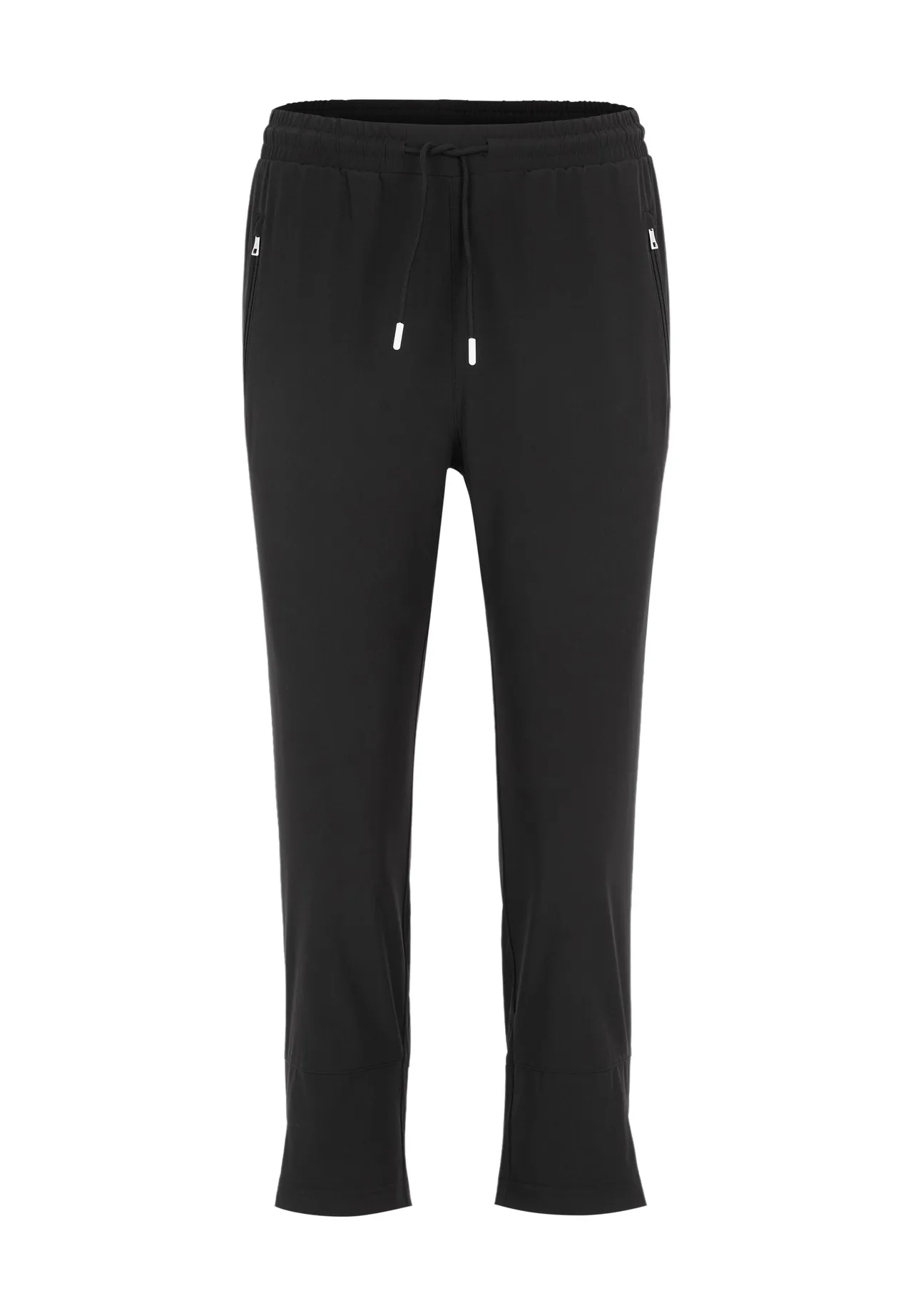 Sportliche, verkürzte Caprihose mit Taschen