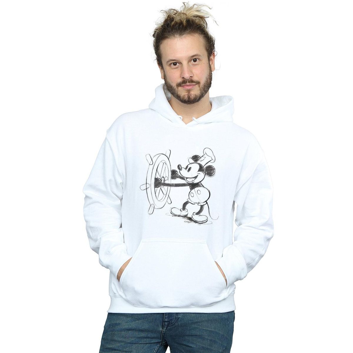Steamboat Mickey Mouse Skizzen-Hoodie