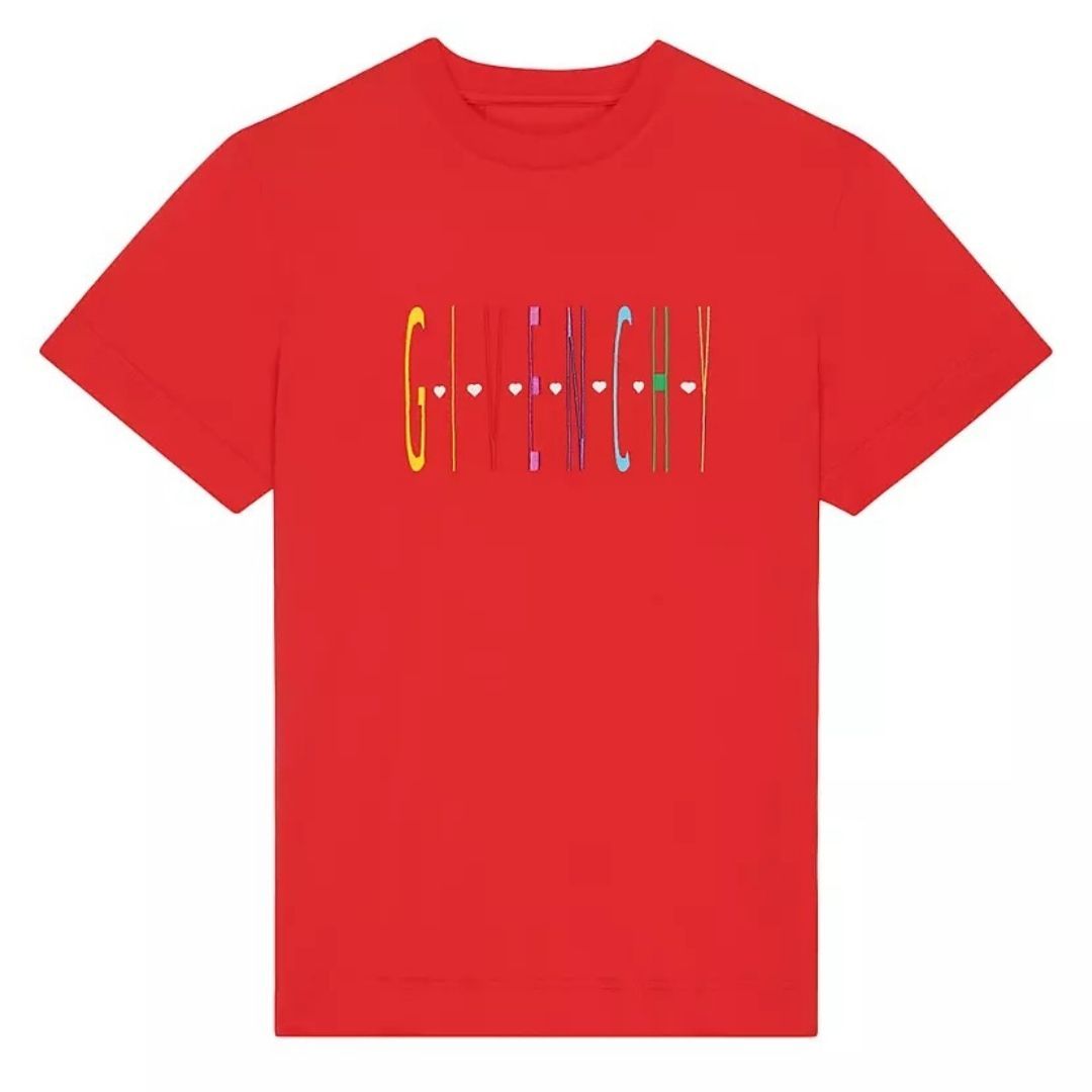 Buntes Logo Slim Fit T-Shirt