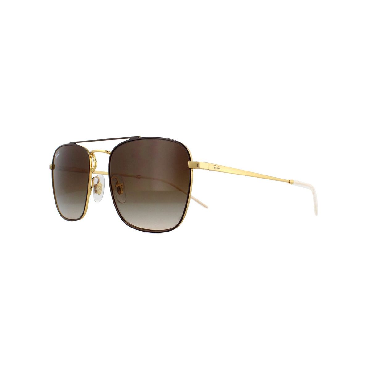 Eckige Sonnenbrille mit Doppelsteg