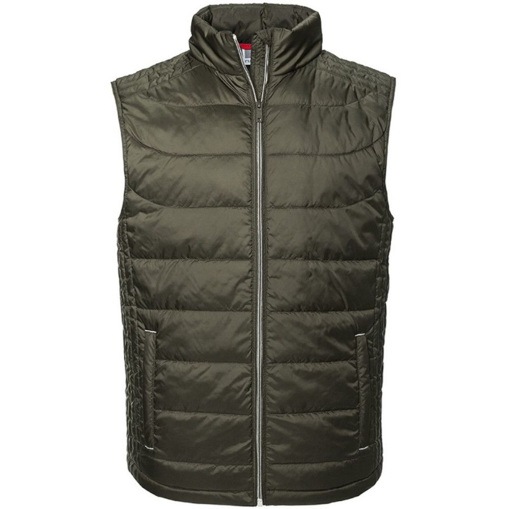 Herren Stepp Bodywarmer Dunkeloliv