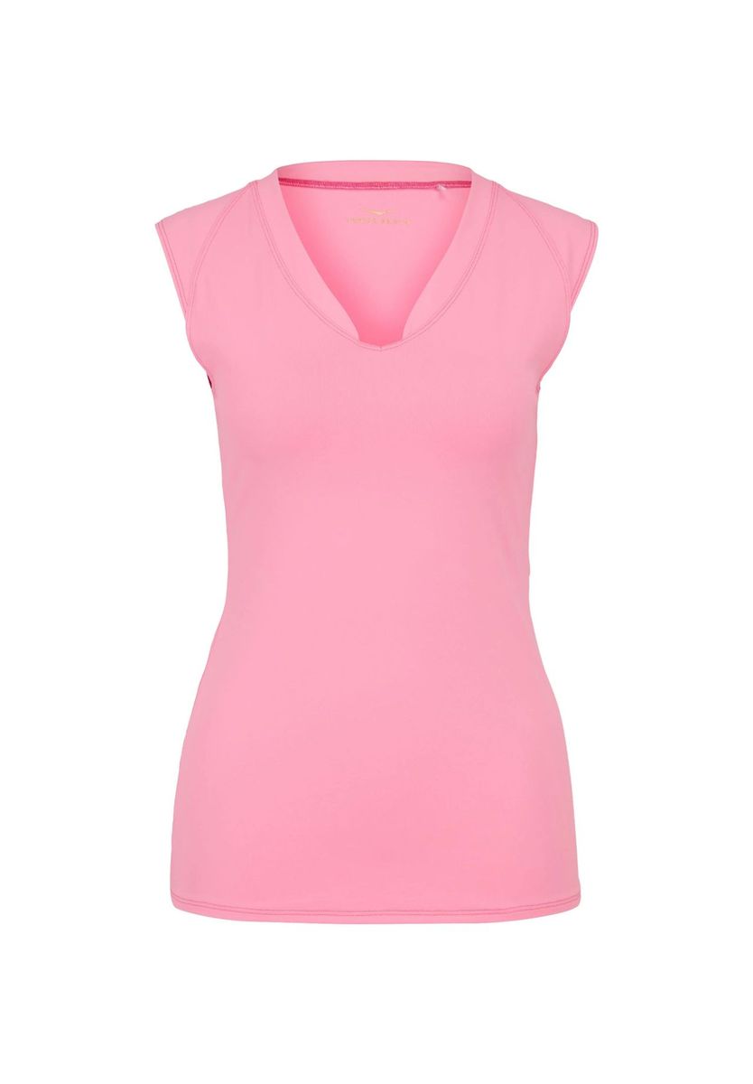 Aktives V-Ausschnitt Ärmelloses Top